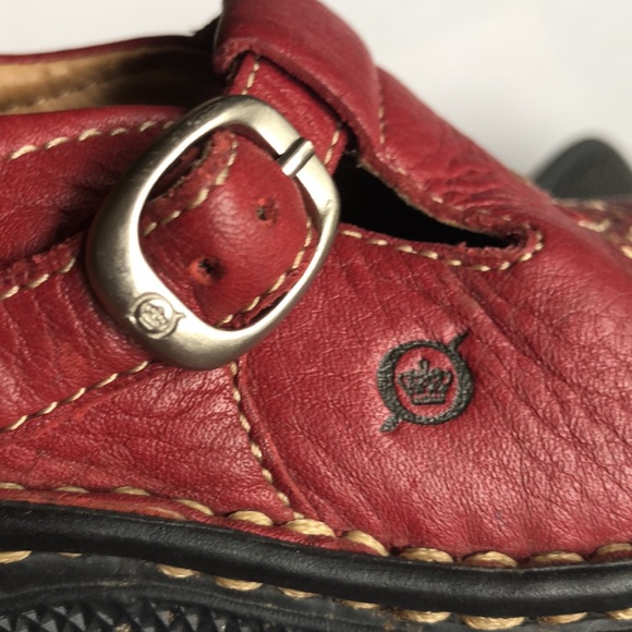 Born Red Leather Child’s Shoes Size 8/25.5 - Picture 8 of 8